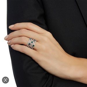 Swarovski Creativity Emerald ring NWOT $39
